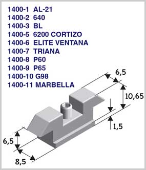 ⇒ Comprar Contracierre ventana nv107592 54mm zamak bicromatado